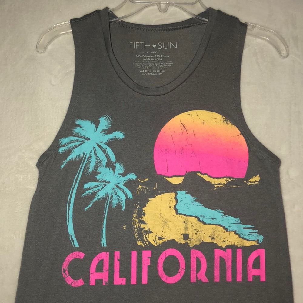 Grey Flowy Tank